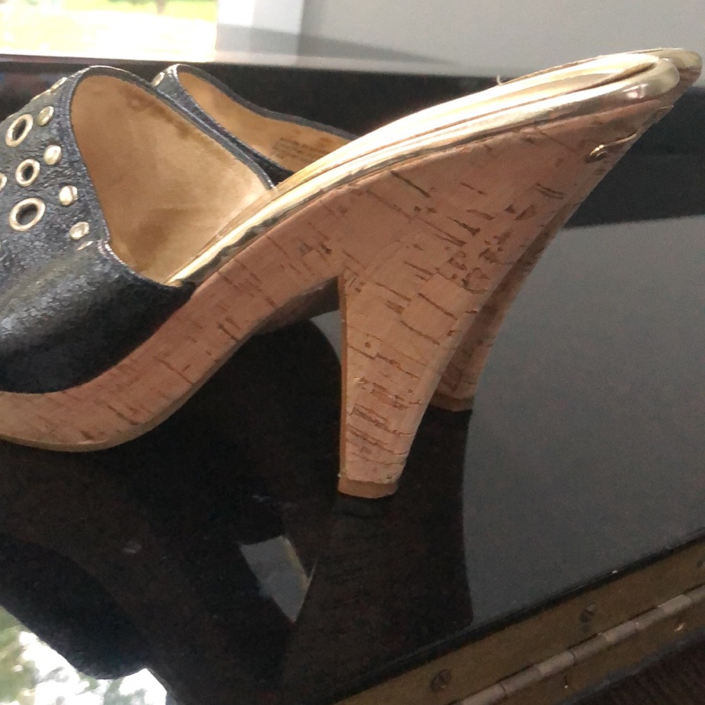 Michael Kors Platform Mules | Designer Casual Heels | MK Heels - Picture 4 of 8
